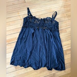 Coquette‎ black lace nightie lingerie babydoll dress